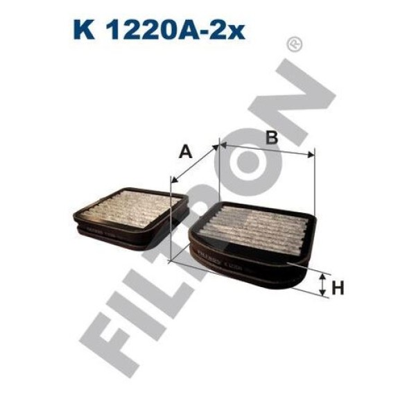 FILTRON K1220A-2X Polen Filtresi Mercedes S-Klasse (W220) S 400 Cdı 250Hp 07/00-10/05 