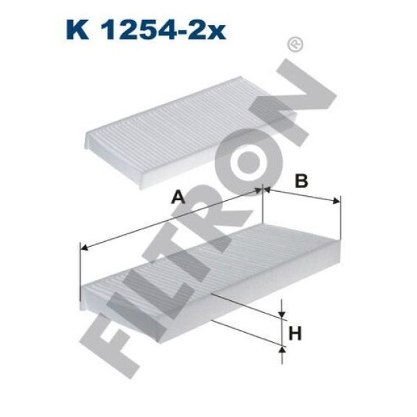 FILTRON K1254-2X Polen Filtresi Nissan Navara (D40) 2.5 Dci 145Hp 06/05- 