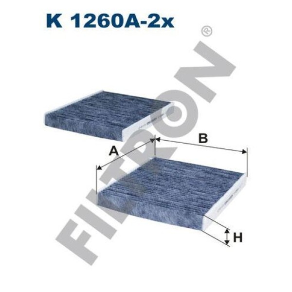 FILTRON K1260A-2X Polen Filtresi Bmw 5 (F07-F10-F11) 520-530-535-Bmw 7 (F01-F02-F03-F04) 730-740 