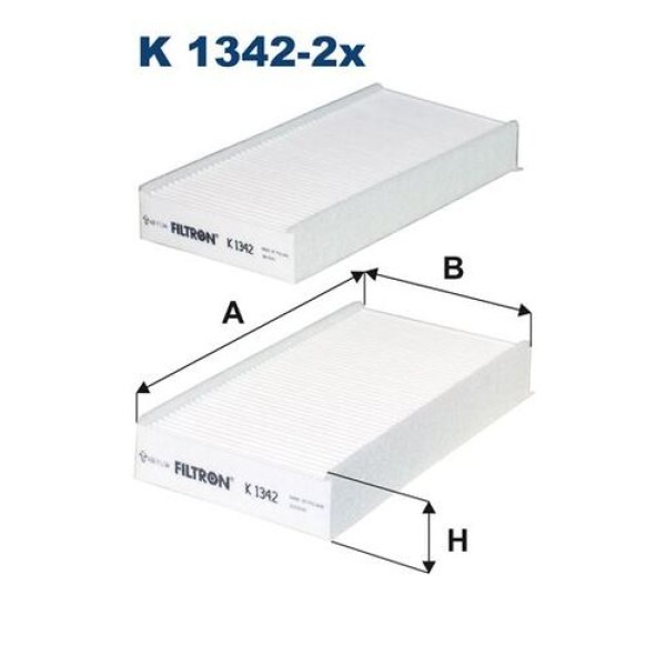 FILTRON K1342-2X Hava Filtresi Bmw (F45) 216İ-218İ-220İ-225İ 13- (Partiküllü)