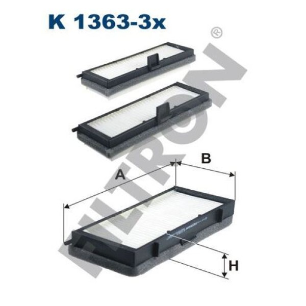 FILTRON K1363-3X Polen Filtresi Scudo-Expert-Jumpy (Set) (Cu19000-3) 