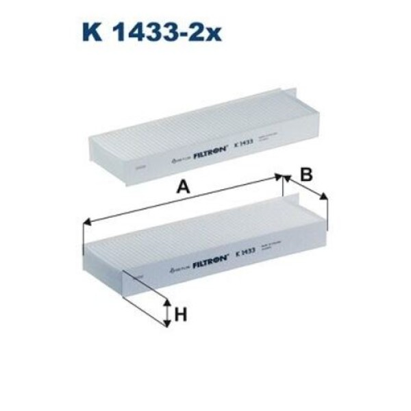 FILTRON 2X POLEN FILTRESI 208 II-2008 II-DS3 1.2-1.5HDI 18> CORSA F 20> 