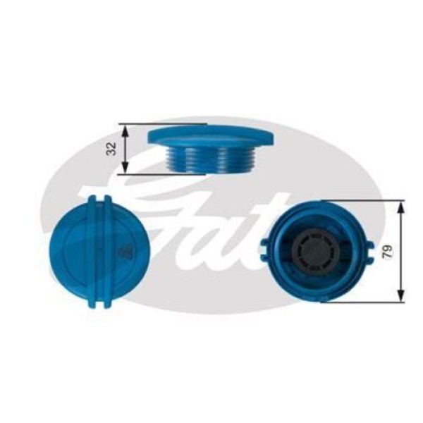 GATES RC228 YEDEK SU DEPO KAPAGI RADYATOR BIDON GOLF5-PASSAT-CADDY-T5-CRAFTER 97 JETTA-POLO-SCIROCCO-TOUREG 