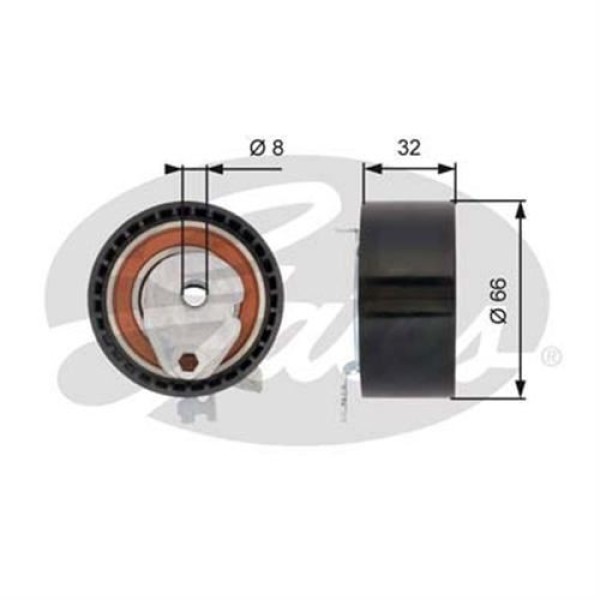 GATES T43238 EKSANTRIK GERGI RULMANI CLIO III LOGAN II III MEGANE II III FULENCE MODUS SCENIC II III 1.6 16V K4M 