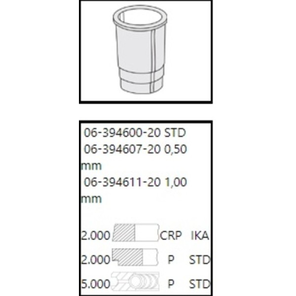 GOETZE 20 SEKMAN 85-50MM- VW 1600 KAPLUMBAGA 2×2 X 4 
