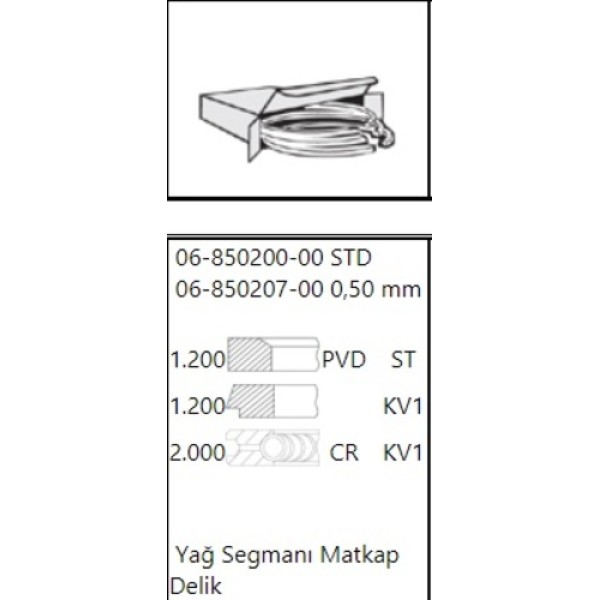 GOETZE 00 MOTOR SEGMANI VWAG 82.5MM STD 