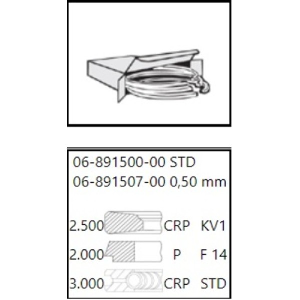 GOETZE 00 MOTOR SEGMANI TAKIM 1 PISTONLUK 92.90MM STD LT28 LT35 LT46 2.8TDI 131 158 PS AGK AUH ATA BCQ 97>05 