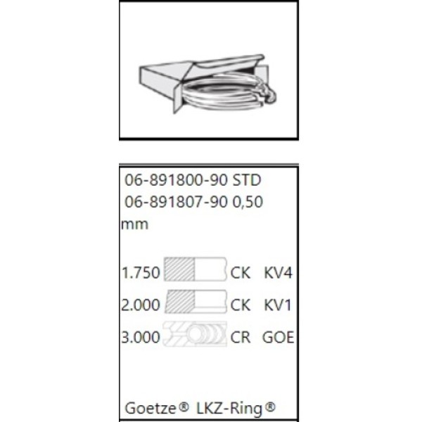 GOETZE 90 MOTOR SEGMANI TAKIM 1 PISTONLUK 81.00MM STD CADDY III BEETLE GOLF VI JETTA PASSAT SCIROCCO SHARAN TIGUAN TOURAN A1 A3 A4 A5 A6 Q3 TT ALTEA EXEO IBIZA TOLEDO OCTAVIA LEON SUPERB YETI CAGA CAGB CAGC CAHA CAHB CBAA 2.0TDI 03>15 