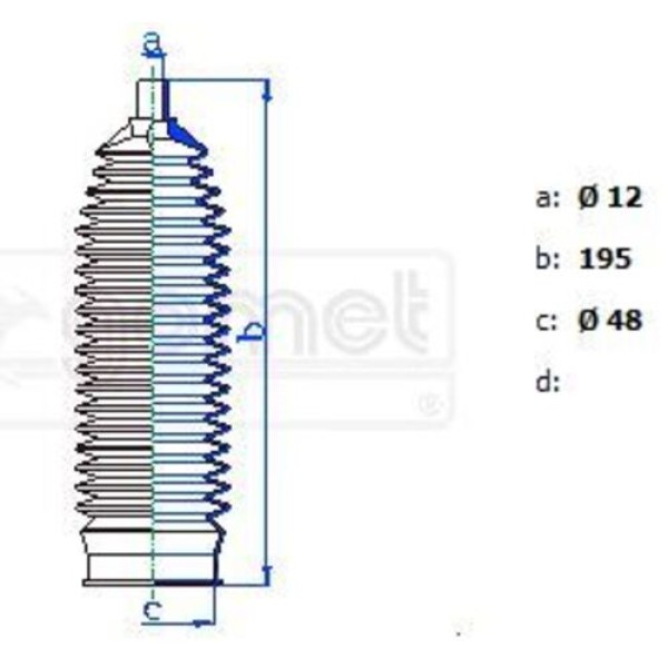 GOMET T9174B DIREKSIYON KORUGU FABIA TAKIM 