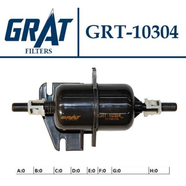 GRAT 10304 YAKIT FILTRESI ALBEA 98-PALIO 96-1.2-1.4-1.5-1.6-1.6 16V 