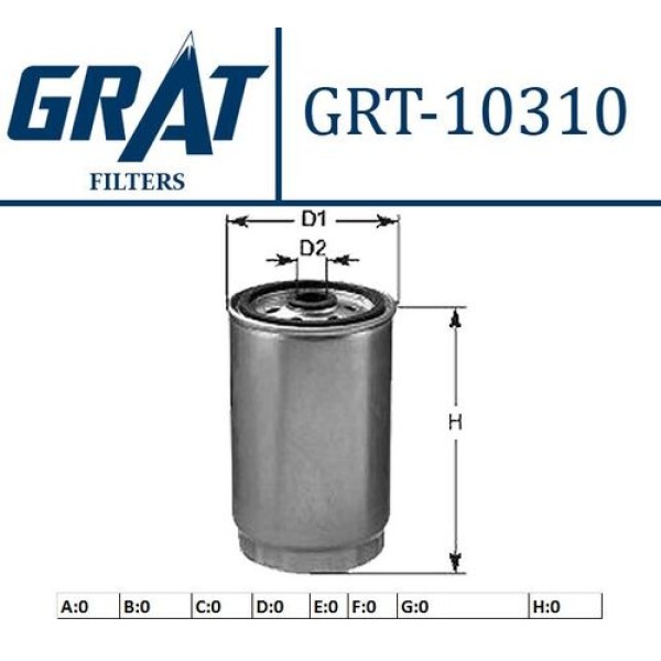 GRAT 10310 MAZOT FILTRESI DUCATO 1.9D-1.9 TD-2.4D-2.4 TD 82-02-PUNTO 1.7D-1.7TD 94-00-TRANSIT 2.4D-BOXER-JUMPER 2.5D TD-ACCENT-ERA 07>09-ACCENT 03>06 ADMIRE 1.5 CRDI-MATRIX 05-10 CRDI-GETZ 03-CRDI-STA 
