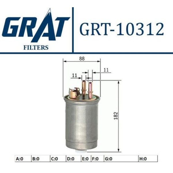 GRAT 10312 YAKIT FILTRESI DOBLO 1.9D 