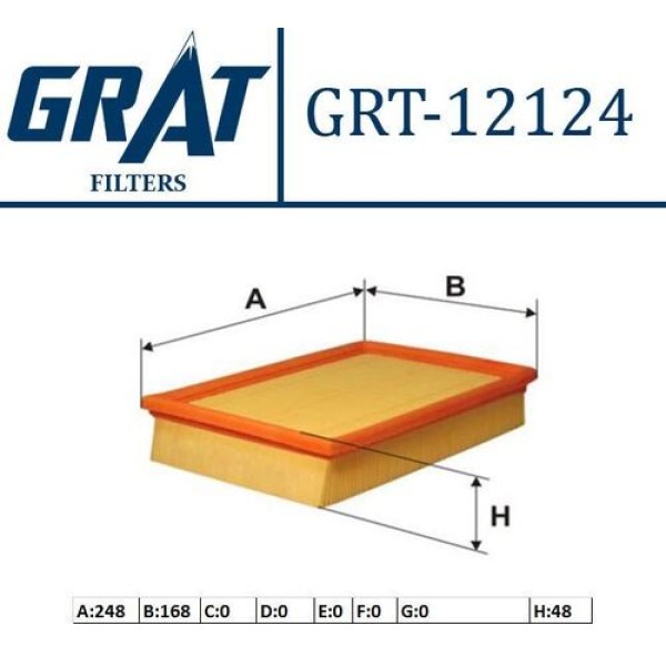 GRAT 12124 HAVA FILTRESI P307 2.0 HDI 