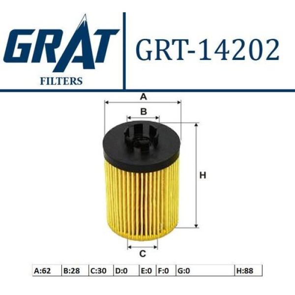 GRAT 14202 YAG FILTRESI ASTRA G-H-COMBO-CORSA B-C-D-MERIVA-TIGRT 