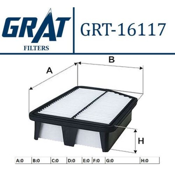 GRAT 16117 HAVA FILTRESI IX35 11>12-SPORTAGE 11>11 
