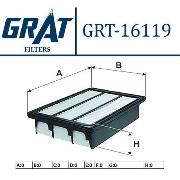 GRAT 16119 HAVA FILTRESI SANTAFE 06>9 
