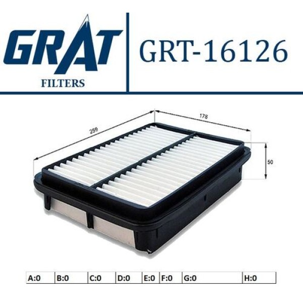 GRAT 16126 HAVA FILTRESI SANTAFE 00>04 