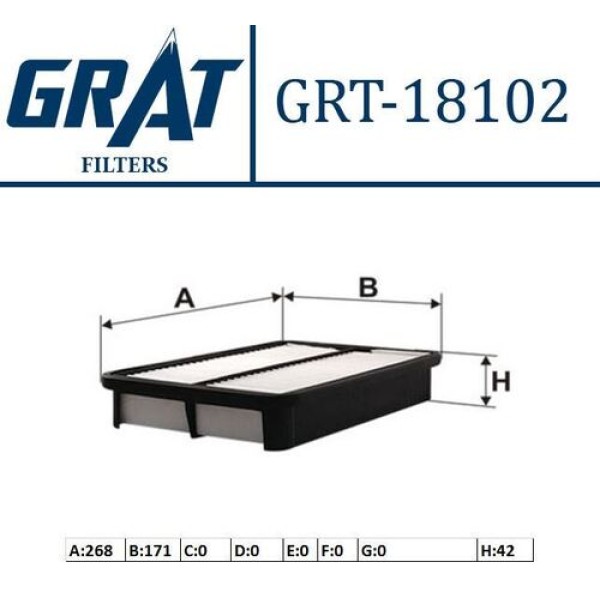 GRAT 18102 HAVA FILTRESI COROLLA 1.6 INJ 1993-1998 AE100 