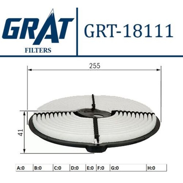 GRAT 18111 HAVA FILTRESI COROLLA 88>95 1.6 KARBURATORLU AE100-AE91 