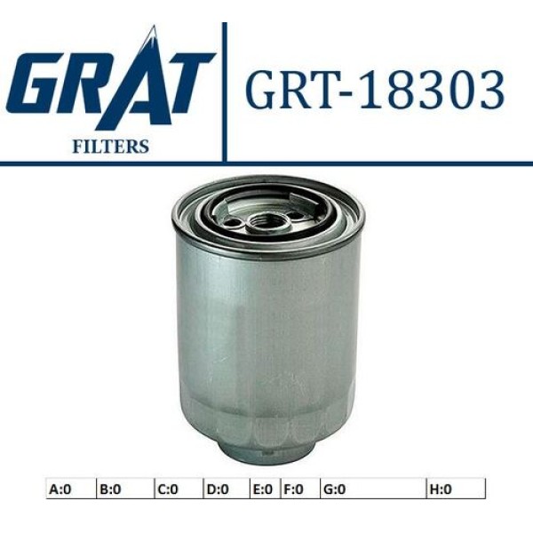GRAT 18303 FLITRE MAZOT- HILUX 90>05-NISSAN D23 SKYSTAR-NAVARA 06>-MITSUBISHI L200 10>14-MAZDA BT50 06>-RANGER 99-10 2.5D 