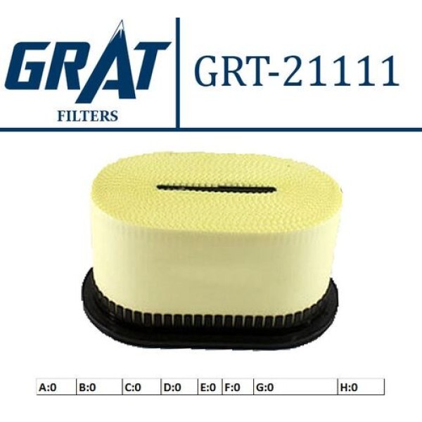 GRAT 21111 HAVA FILTRESI MITSUBISHI FUSO CANTER 11> FUSO CANTER EURO5 12> TFA35-TFA35L-TFB35-TFB75-TFB75L-TFB85-TFB85L 