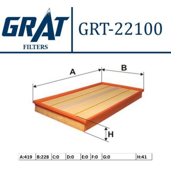 GRAT 22100 HAVA FILTRESI OM646-651 VIANO-VITO.109.111.115.CDI-VIANO.CDI 