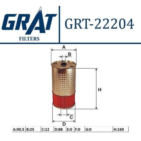 GRAT 22204 YAG FILTRESI OM601-602-603 C200-E200-190D 