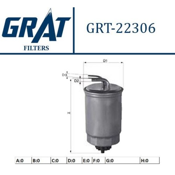 GRAT 22306 YAKIT FILTRESI OM642-646-SPR-639-203-211-245-300C 