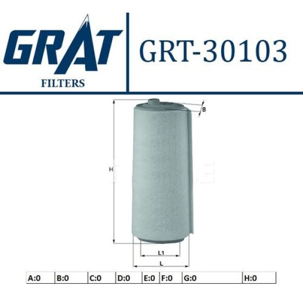 GRAT 30103 HAVA FILTRESI M-47-FREELANDER I 2.0 TD4 00 