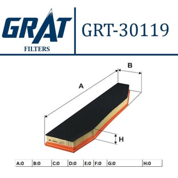 GRAT 30119 HAVA FILTRESI X3-E83-N47-N56 