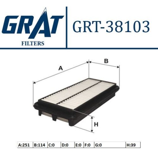 GRAT 38103 HAVA FILTRESI PICANTO BENZINLI 05>9 