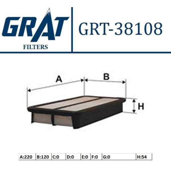 GRAT 38108 HAVA FILTRESI PICANTO 04>11 DIZEL 