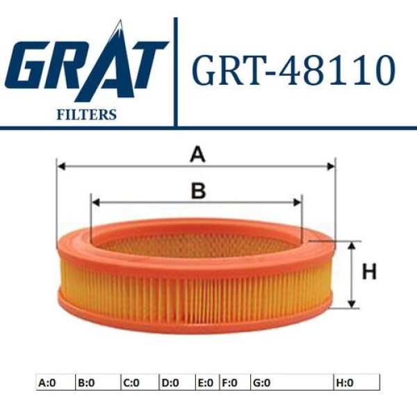 GRAT 48110 HAVA FILTRESI SUZUKI ALTO 86> 3CYL 