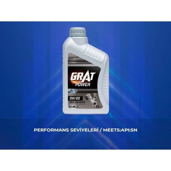 GRAT 600201 MOTOR YAGI 1 LT 0W20 TAM SENTETIK API SN 