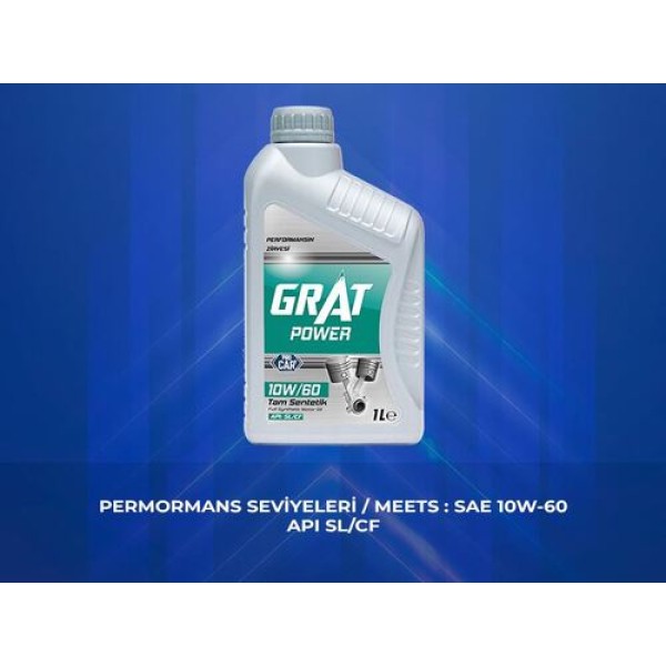 GRAT 610601 MOTOR YAGI 1 LITRE 10W-60 API SL-CF 