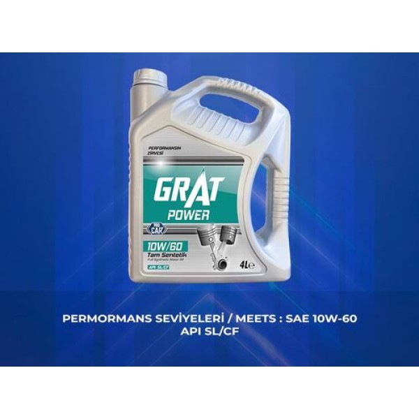 GRAT 610604 MOTOR YAGI 4 LITRE 10W-60 API SL-CF 