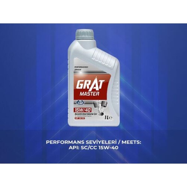 GRAT 615411 MOTOR YAGI 1 LITRE 15W-40-1 API API SC-CC 