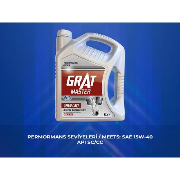 GRAT 615417 MOTOR YAGI 7 LITRE 15W-40/7 API API SC/CC 