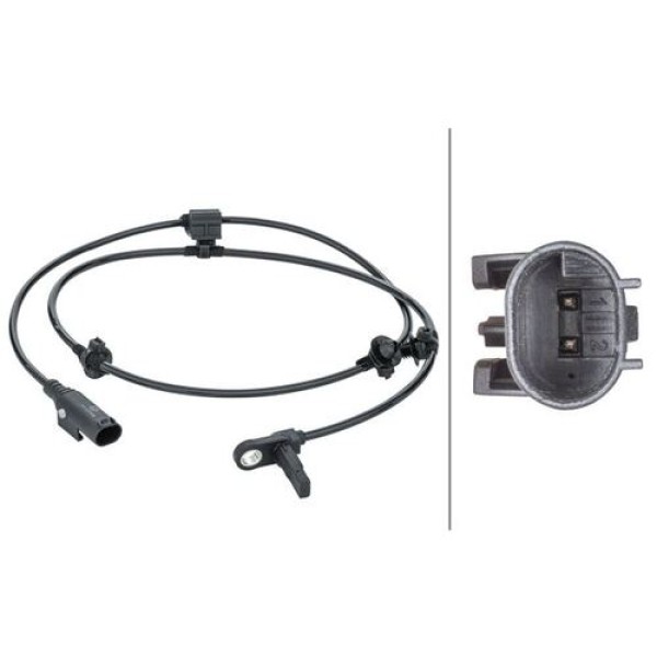 HELLA 6PU012679961 TEKERLEK HIZ SENSORU 2-KUTUPLU ARKA AKS MERCEDES EQV-V SERISI-VITO 