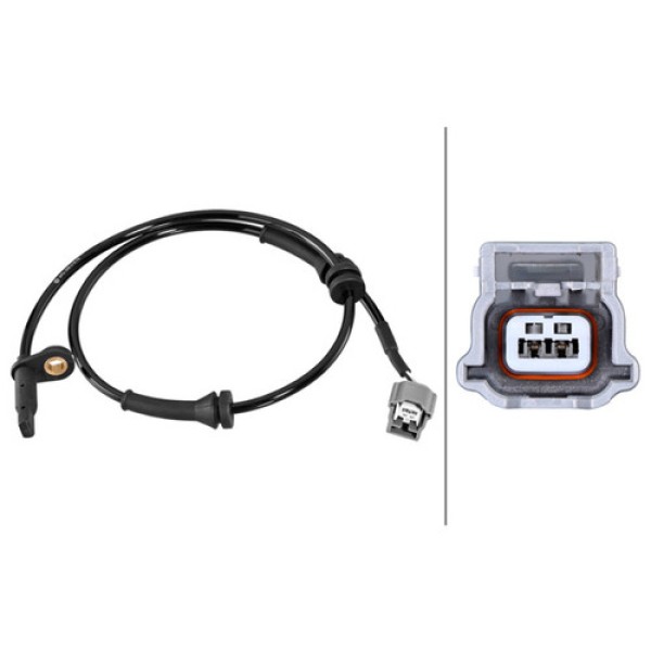 HELLA 6PU358218761 TEKERLEK HIZ SENSORU ON SAG-SOL RENAULT KOLEOS II 19 NISSAN QASHQAI II 14 X-TRAIL 14 