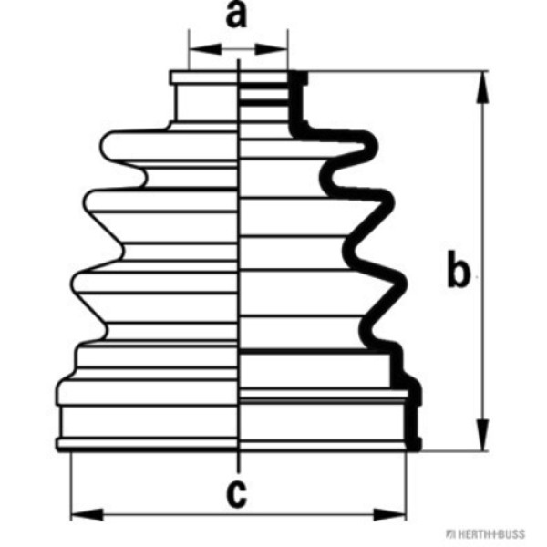 HERTHBUSS J2881017 NISSAN MICRA 92-07 PRIMERA 96-02 IC AKS KORUGU 