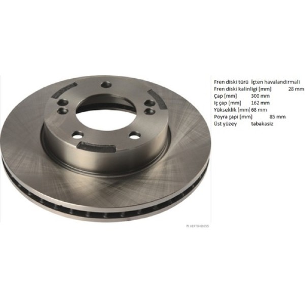 HERTHBUSS J3300405 SSANGYONG RODIUS ON FREN DISK TANE 300C 