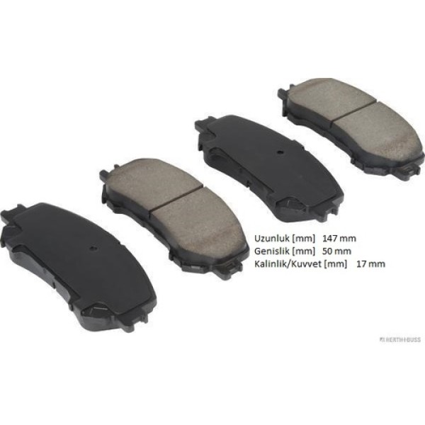 HERTHBUSS J3601007 NISSAN QASHQAI 2014>X-TRAIL 13>5 KOLTUK RENAULT KADJAR 16>MEGANE 15> ON FREN BALATASI 