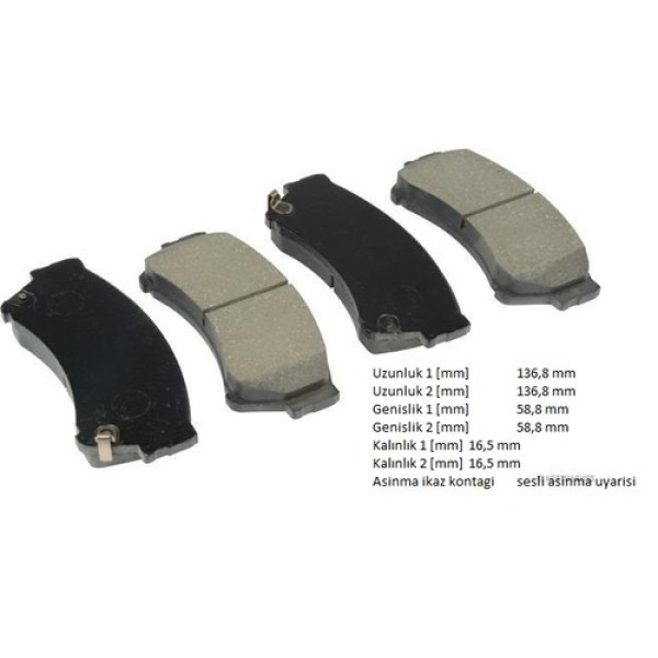 HERTHBUSS J3603069 MAZDA 6 08-13 ON FREN BALATASI ADM54296 GSYD3328Z 