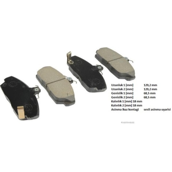 HERTHBUSS J3604031 HONDA CIVIC 01>06 EURO CIVIC 96>99 ROVER 45-200-400 90< 00>06 TATA TELCOLINE ON FREN BALATASI 