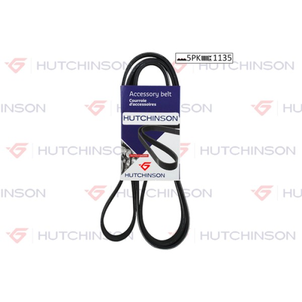 HUTCHINSON 5PK1135 1135 K 5 KANALLI KAYIS AUDI A6-A8-LOGAN-HYUNDAI-PAJERO-ALMERA-MICRA-CLIO II-III-KNG 1.5 DCI-MGN II 