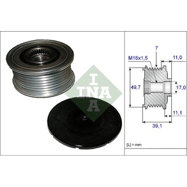 INA 535008410 ALTERNATOR KASNAGI X164 09>12 C219 05>10 W212 09>15 W221 06>13 W251 06>13 