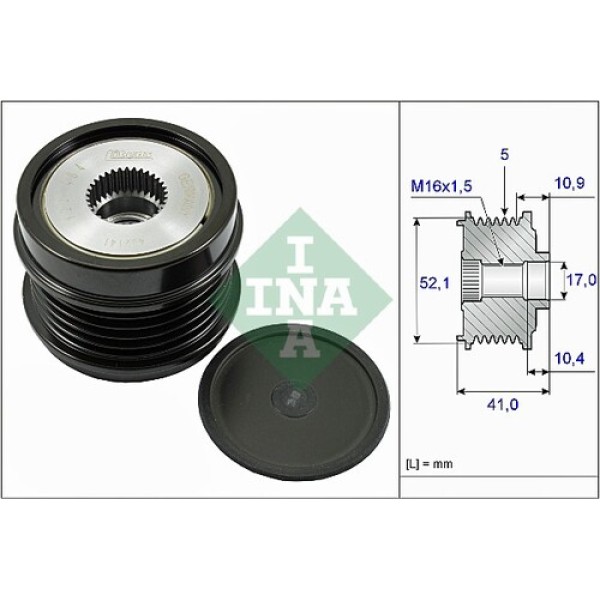 INA 535027210 ALTERNATOR KASNAGI X156 13> W176 12>18 W246 11>18 C117 13>18 