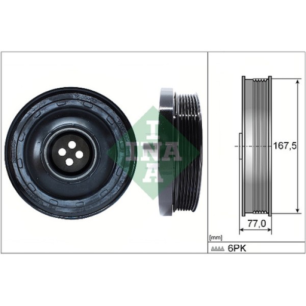INA 544013710 KRANK KASNAGI BMW N47 07> 