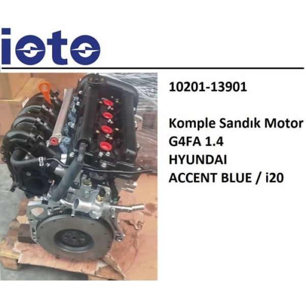 IOTO 10201-13702 YARIM MOTOR - UZUN (BLOK+KAPAK) G4LC 1.4 ACCENT BLUE I20 